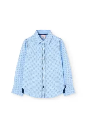 Oferta de Camisa oxford estampada para niño por 32,95€ en Boboli