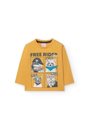 Oferta de Camiseta de punto para bebé niño en amarillo por 7,95€ en Boboli