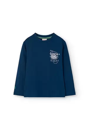 Oferta de Camiseta de punto de niño en azul marino por 9,95€ en Boboli