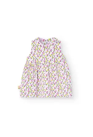 Oferta de Vestido de punto para bebé niña con estampado de flores por 22,95€ en Boboli