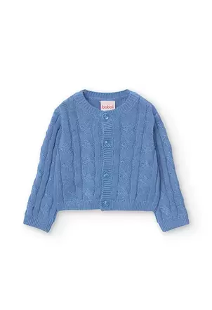 Oferta de Chaqueta de tricotosa para bebé niño en azul por 14,95€ en Boboli