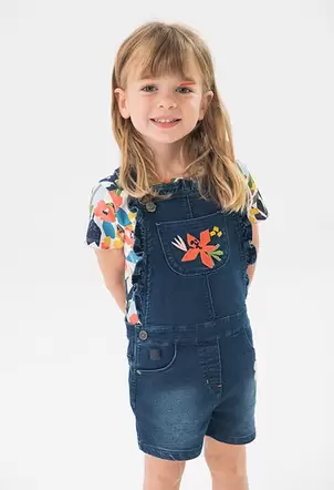 Oferta de Peto de punto para bebé niña en color azul por 39,95€ en Boboli