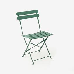 Oferta de Set de jardín plegable de mesa y 2 sillas de acero verde Bistro por 119€ en Casa Viva