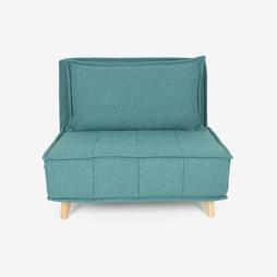 Oferta de Sofá cama individual verde 104x92x84cm por 419€ en Casa Viva