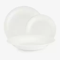 Oferta de Vajilla de 18 piezas de opal blanca Vega por 29,99€ en Casa Viva