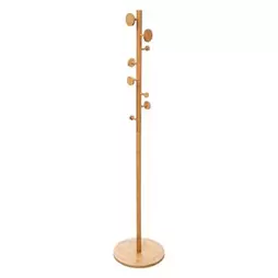 Oferta de Perchero de pie de madera de bambú 175cm por 49,99€ en Casa Viva