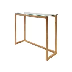 Oferta de Consola de madera y cristal por 149€ en Casa Viva