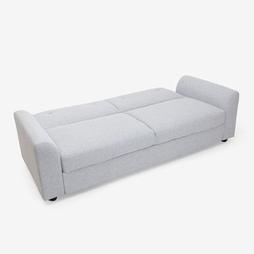 Oferta de Sofá cama de 3 plazas gris Barita 216x85x85cm por 699€ en Casa Viva