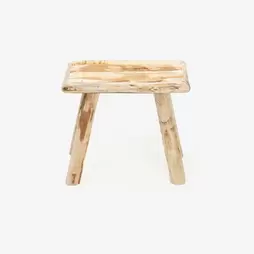 Oferta de Taburete de madera Sand 34x23x31cm por 24,99€ en Casa Viva