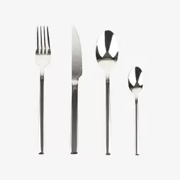 Oferta de Cubertería de 24 piezas de acero inoxidable Verona por 55,99€ en Casa Viva