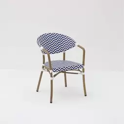 Oferta de Silla de jardín de ratán sintético Marine 57x60x83cm por 119€ en Casa Viva