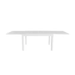 Oferta de Mesa de jardín extensible de aluminio blanca Nijar 135/270x90x76cm por 499€ en Casa Viva