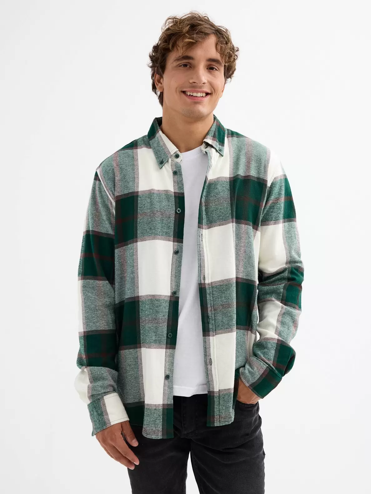 Oferta de Camisa cuadros de franela por 17,99€ en Inside