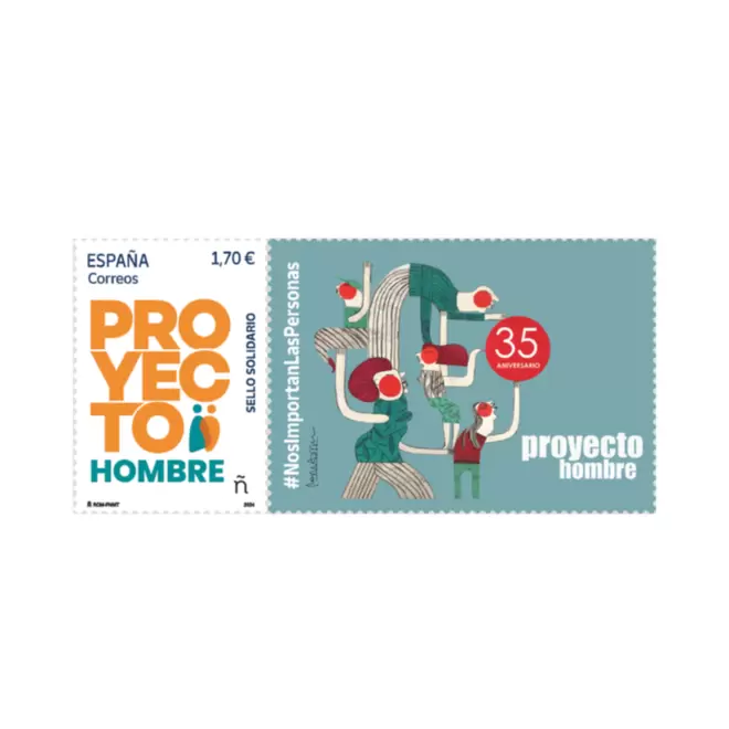 Oferta de Sello Solidario. Proyecto Hombre por 1,7€ en Correos