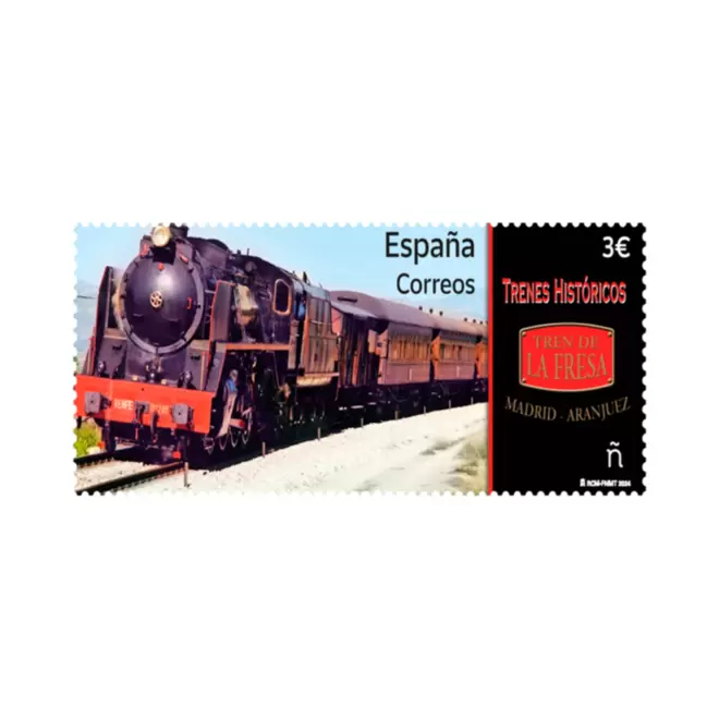 Oferta de Sello Tren de la Fresa. Madrid - Aranjuez | Trenes históricos por 3€ en Correos