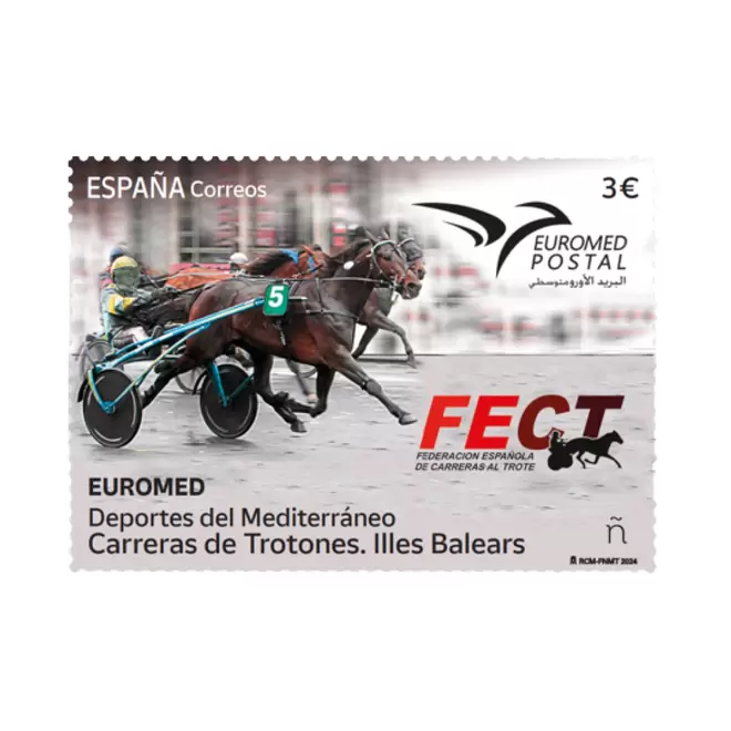 Oferta de Deportes del Mediterráneo. Carreras de trotones. Illes Balears por 3€ en Correos