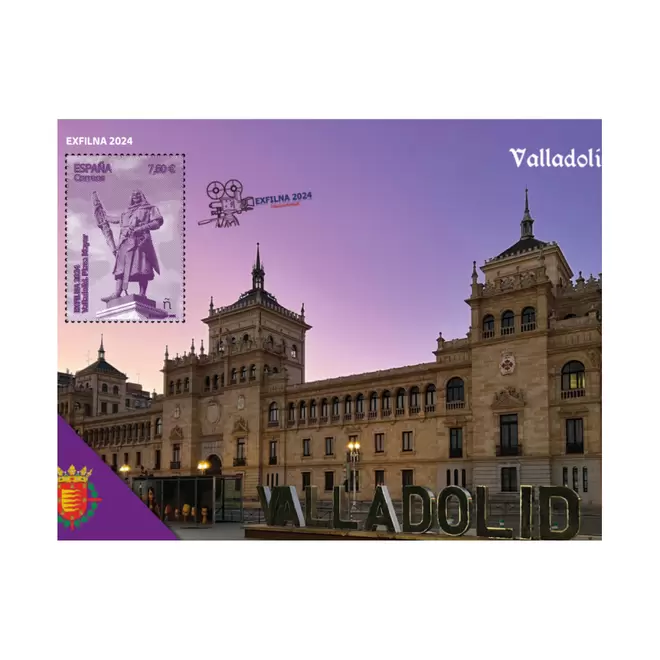 Oferta de Sello EXFILNA 2024 | Valladolid. Plaza Mayor I Hoja bloque por 7,6€ en Correos