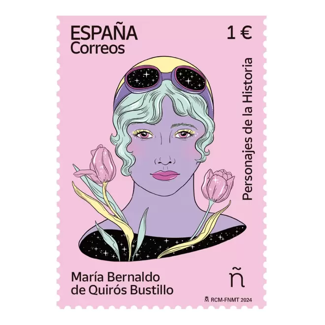 Oferta de Sellos #8MTodoElAño | María Bernaldo de Quirós | Mujeres piloto | Pack de 5 por 5€ en Correos