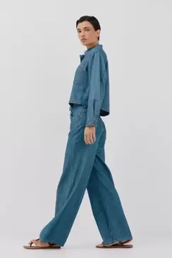 Oferta de Jeans Long Palazzo por 35,99€ en Cortefiel