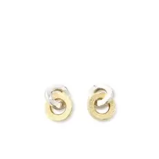 Oferta de Pendientes Oro Blanco y Amarillo por 340€ en Cristian Lay