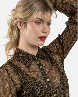 Oferta de CAMISA LUREX LEOPARDO por 89€ en CUPLÉ