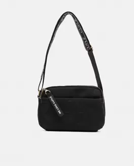 Oferta de BANDOLERA BÁSICA DE NYLON NEGRO CON LOGO Y ASA AJUSTABLE por 69€ en CUPLÉ