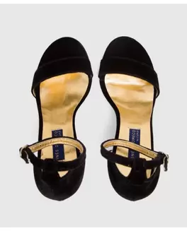 Oferta de SANDALIA ALMERIA TERCIOPELO NEGRO por 89€ en CUPLÉ