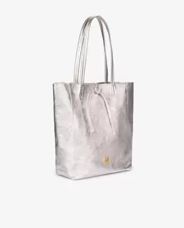 Oferta de SHOPPER VERTICAL PIEL PLATA por 99€ en CUPLÉ