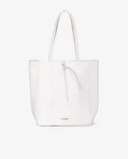 Oferta de SHOPPER VERTICAL PIEL BLANCO por 99€ en CUPLÉ
