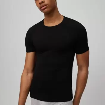 Oferta de Ysabel mora camiseta termica hombre negra algodon por 10,95€ en De la Uz