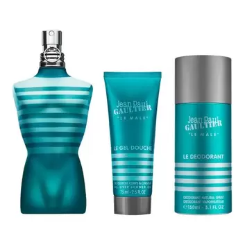 Oferta de Jean paul gaultier men le male edt 125ml+gel+deo por 77,95€ en De la Uz