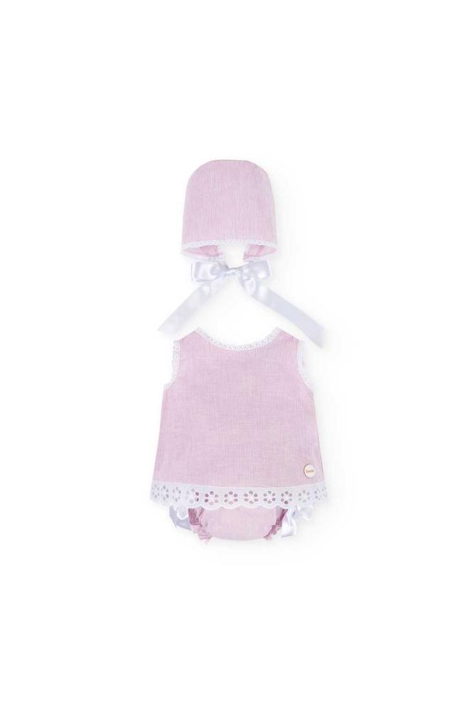 Oferta de Vestido de recém nascido rosa Coc-45014 por 39,95€ en Charanga