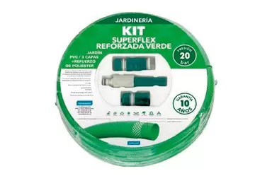 Oferta de Manguera super flex reforzada ø 15 mm con accesorios 25 m por 31,95€ en Cifec