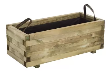 Oferta de Jardinera de madera rectangular 73l baroque 90x40x33 cm por 97,15€ en Cofac