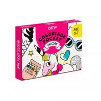 Oferta de Pocket coloring póster colorear unicornio por 5,25€ en Dideco