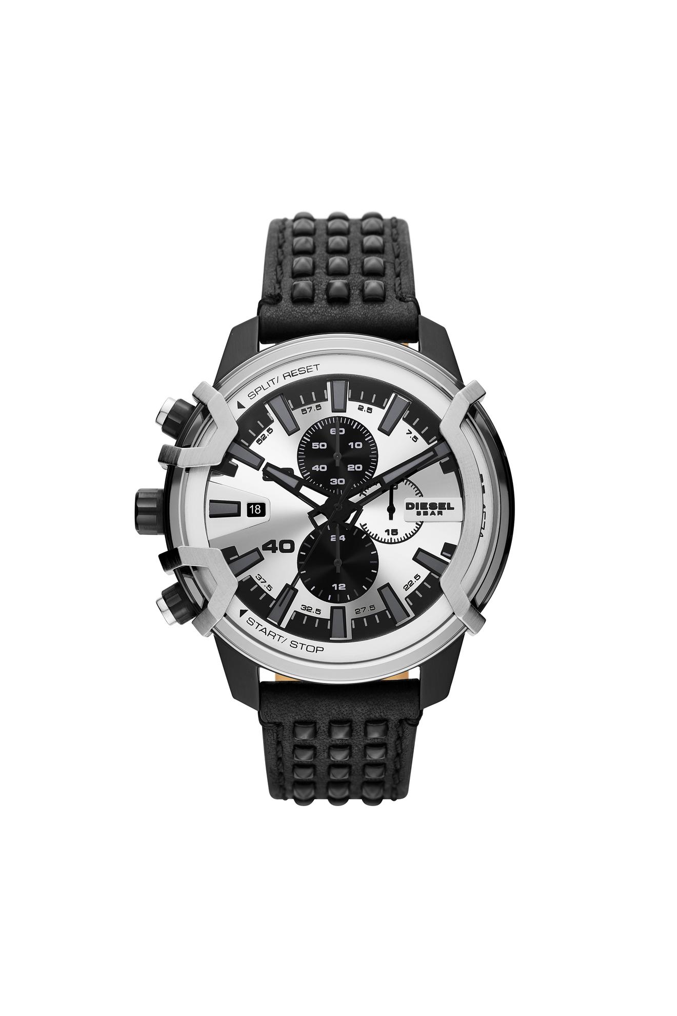 Oferta de Reloj Griffed con correa de cuero negro por 144€ en Diesel