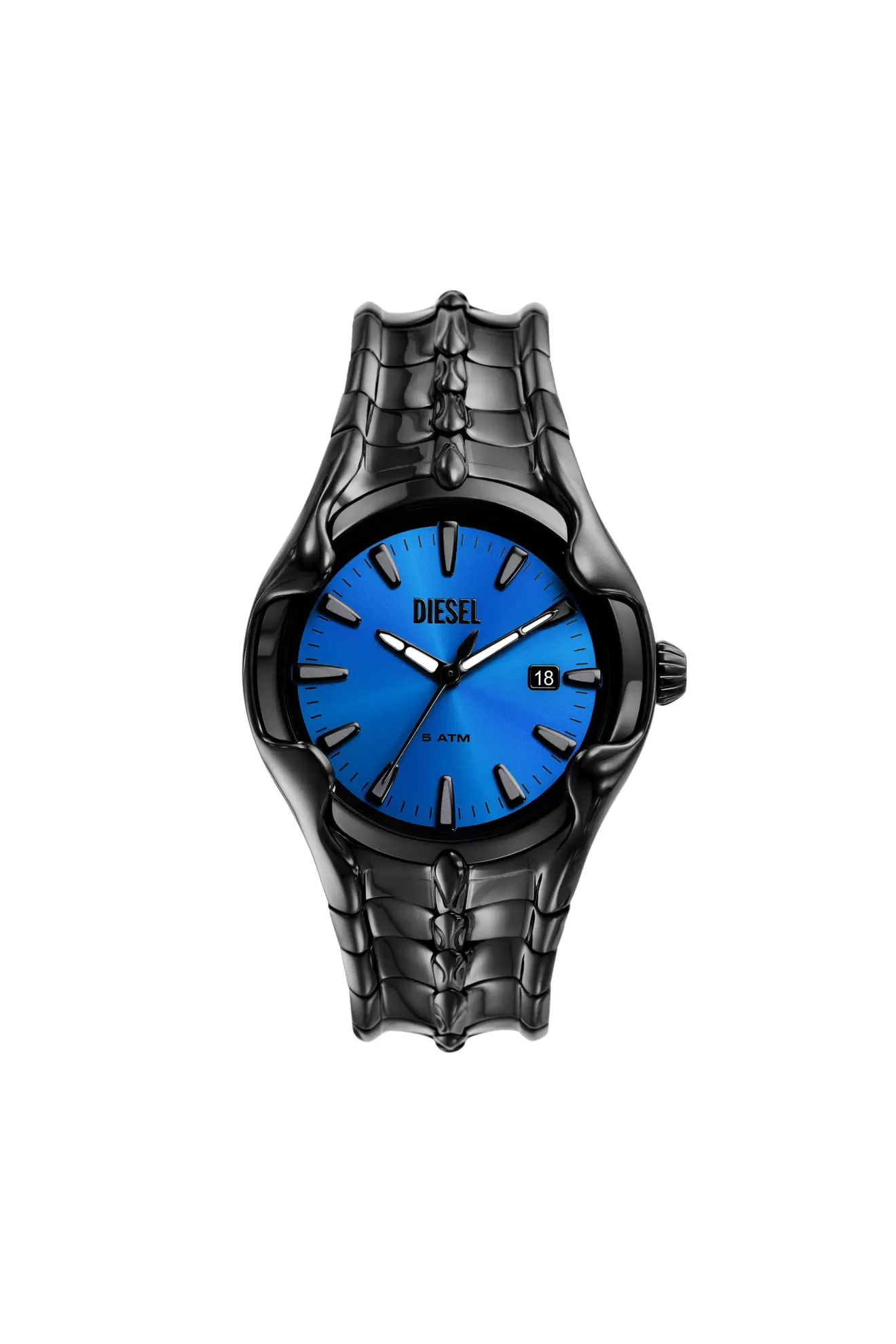 Oferta de Reloj Vert de acero inoxidable negro por 429€ en Diesel