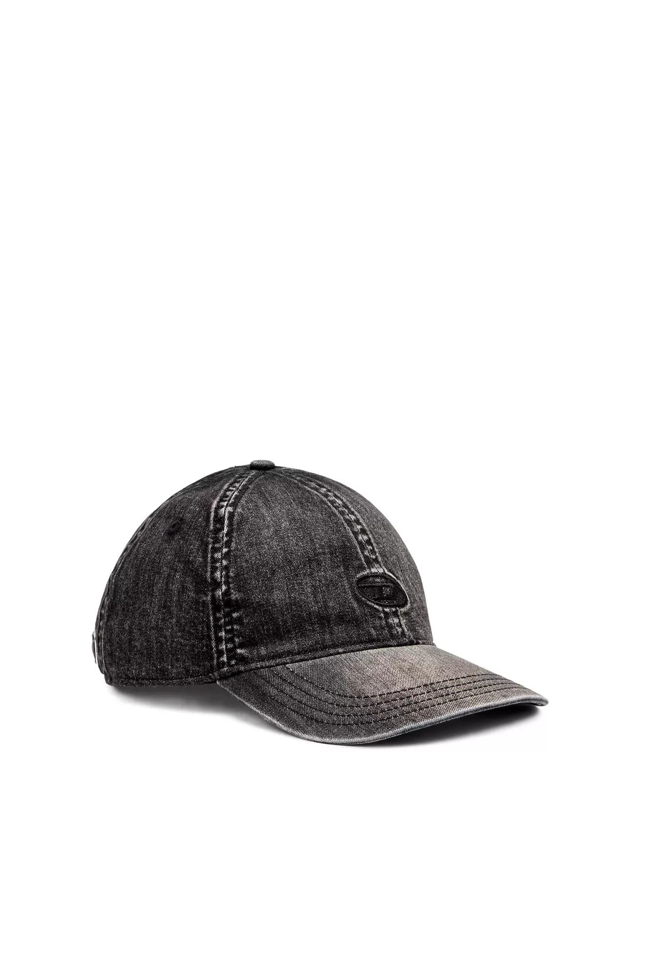 Oferta de Gorra de denim elástico negro claro por 90€ en Diesel