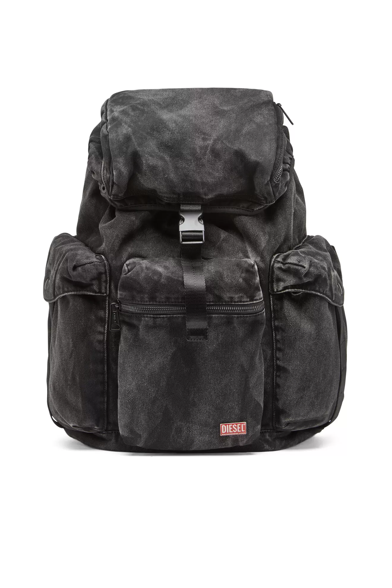 Oferta de Utlt Backpack-Mochila utility de denim con efecto nublado por 550€ en Diesel