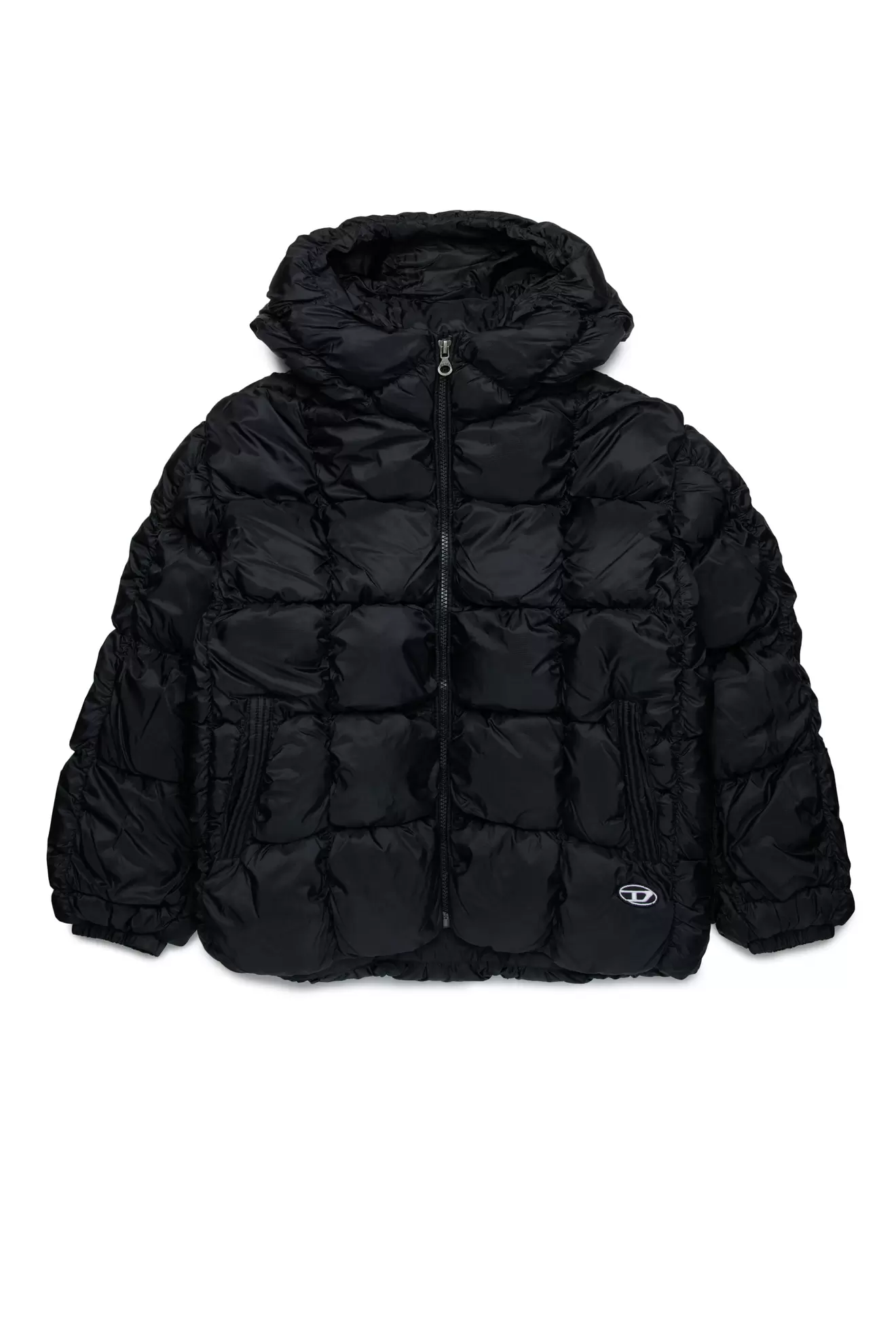 Oferta de Chaqueta puffer con acolchado a cuadros por 460€ en Diesel