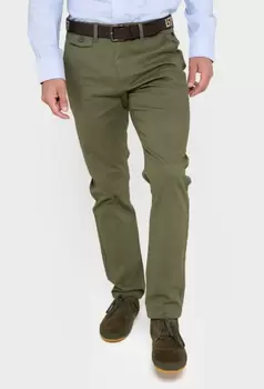 Oferta de Pantalón chino slim fit en kaki por 48,93€ en Valecuatro