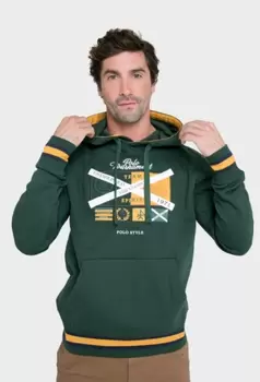 Oferta de Sudadera verde con capucha modelo Original por 45,43€ en Valecuatro