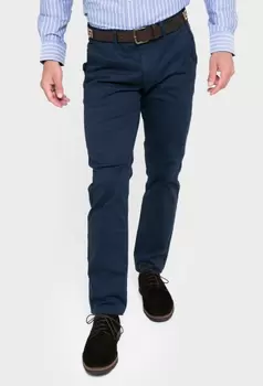 Oferta de Pantalón chino regular fit azul marino por 48,93€ en Valecuatro