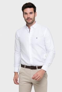 Oferta de Camisa clásica oxford color blanco por 44,03€ en Valecuatro