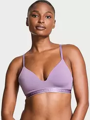 Oferta de Sujetador sin aros con forro ligero y ribetes de encaje por 21,6€ en Victoria's Secret