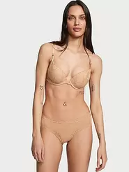 Oferta de Braguitas atrevidas de algodón con cintura de encaje por 5,99€ en Victoria's Secret