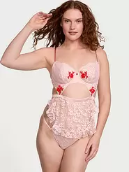 Oferta de Conjunto de delantal de encaje sin forro Wicked por 44,99€ en Victoria's Secret