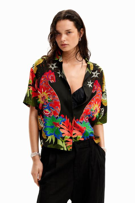 Oferta de New collection Camisa manga corta tropical por 69,95€ en Desigual