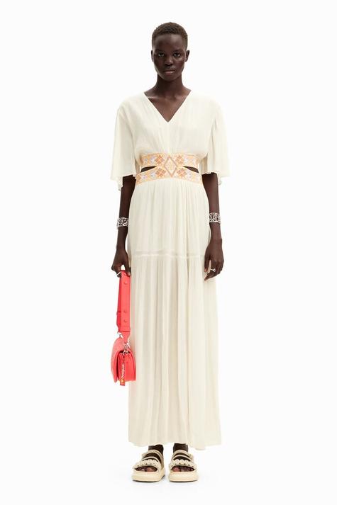Oferta de New collection Vestido largo cut-outs por 149€ en Desigual