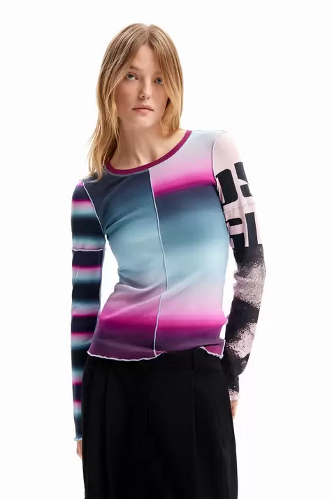 Oferta de Special Prices Camiseta patchwork tie-dye por 34,96€ en Desigual